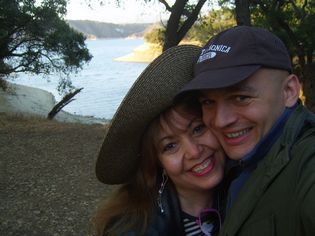 Patrick & Anna hiking at Lake Cachuma near Solvang, CA – Law of Attraction, The Secret Book